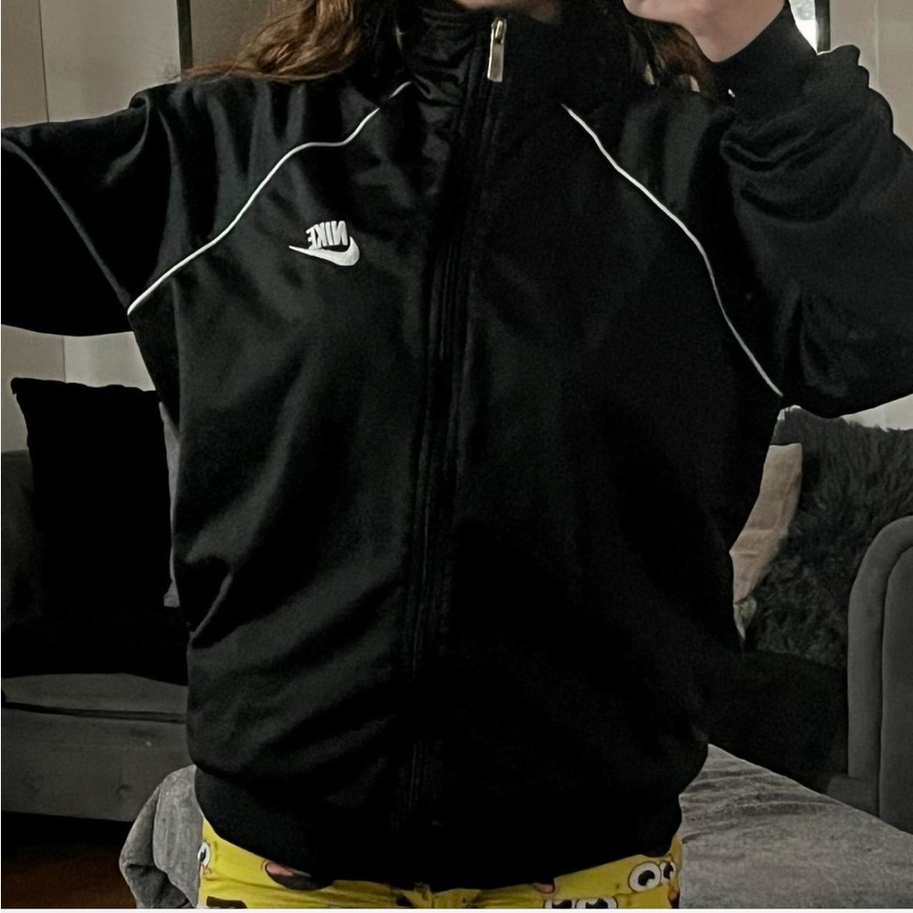Nike Black and White Track Jacket